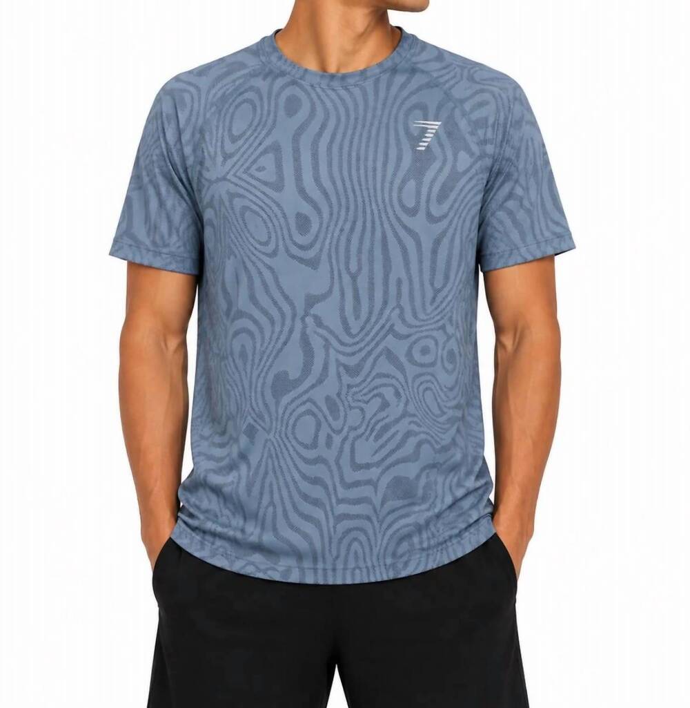 NEW EMPORIO ARMANI ea7 t-shirt in blue